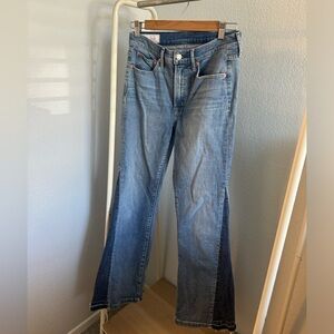 Gap 70s flare high rise jeans